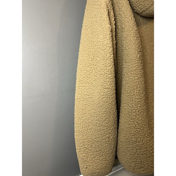Tommy Hilfiger Faux Fur Sherpa Quarter Zip Pullover Hoodie Womens Large XL - Picture 5 of 7